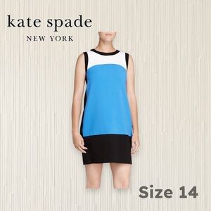 👍👍*VGUC* KATE SPADE | Sz 14 | Maysie Colorblock Shift blue mini dress